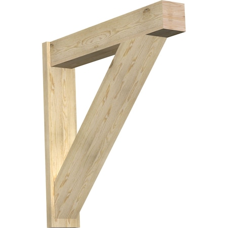 Ekena Millwork Traditional Block Rough Sawn Outlooker, Douglas Fir, 8"W x 44"D x 44"H OUT08X44X44TRA05RDF